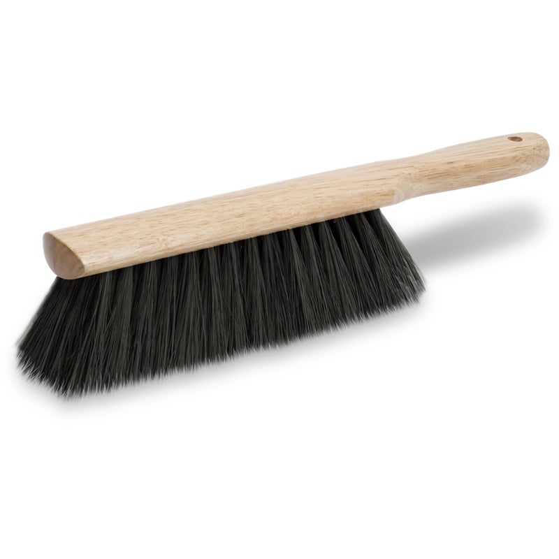 Marshalltown 13 1/2 Inch Beaver Tail Brush, Black Horsehair Fibers, Masonry, Concrete, Made in The USA, 6517 - Image 1